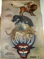 Artist Rendering of the beasts of Daniel 7